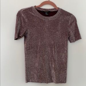 Forever 21 Contemporary sparkly pink top